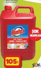 MİNTAX ÇOK AMAÇLI GENEL TEMİZLEYİCİ 5 L